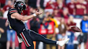 Nov 18, 2023; Columbia, South Carolina, USA; South Carolina Gamecocks punter Kai Kroeger (39) in the second half at Williams-Brice Stadium. Mandatory Credit: Jeff Blake-Imagn Images Kentucky
