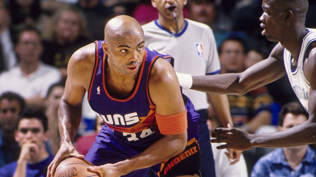 Feb 28, 1996: Minneapolis, MN, USA; FILE PHOTO; Phoenix Suns forward Charles Barkley (34) in action against the Minnesota Timberwolves at the Target Center. Mandatory Credit: Imagn Images