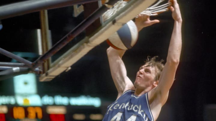 May 1973; Unknown Location; Kentucky Colonels forward (44) Dan Issel in action during the 1973 American Basketball Association season.  The ABA played from 1967-1976. Mandatory Credit: Photo By Malcolm Emmons-Imagn Images Copyright (c)  Malcolm Emmons
