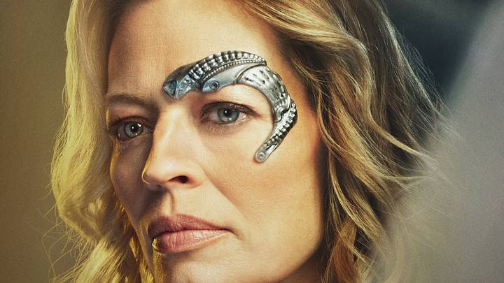 Jeri Ryan as Seven of Nine of the Paramount+ original series STAR TREK: PICARD. Photo Cr: Joe Pugliese/Paramount+. © 2022 CBS Studios Inc. All Rights Reserved.