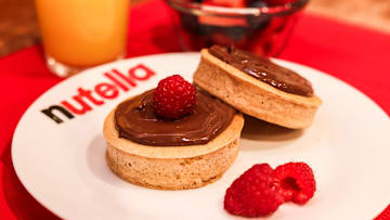 Nutella Cinnamon Cloud Pancakes – created by Chef Alex Guarnaschelli