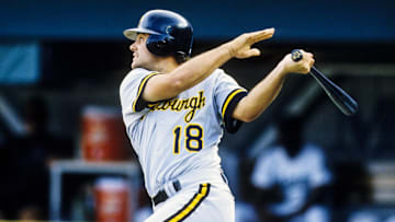 1996, Miami, FL, USA; FILE PHOTO; Pittsburgh Pirates catcher Jason Kendall in action at the plate against the Florida Marlins at Dolphin Stadium during the 1996 season. Mandatory Credit: RVR Photos-Imagn Images