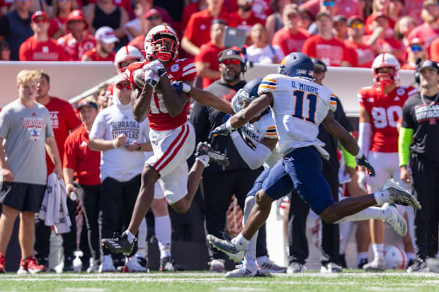 Neyor Isaiah Neyor 2 Nebraska football vs UTEP 2024