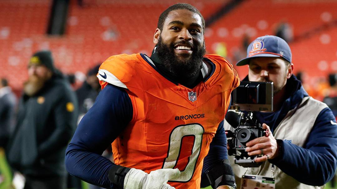 Nov 30, 2025; Landover, Maryland, USA; Denver Broncos linebacker Jonathon Cooper (0) runs off the field after the game against the Washington Commanders at Northwest Stadium. Nov 30, 2025; Landover, Maryland, USA; Denver Broncos linebacker Jonathon Cooper (0) runs off the field after the game against the Washington Commanders at Northwest Stadium.