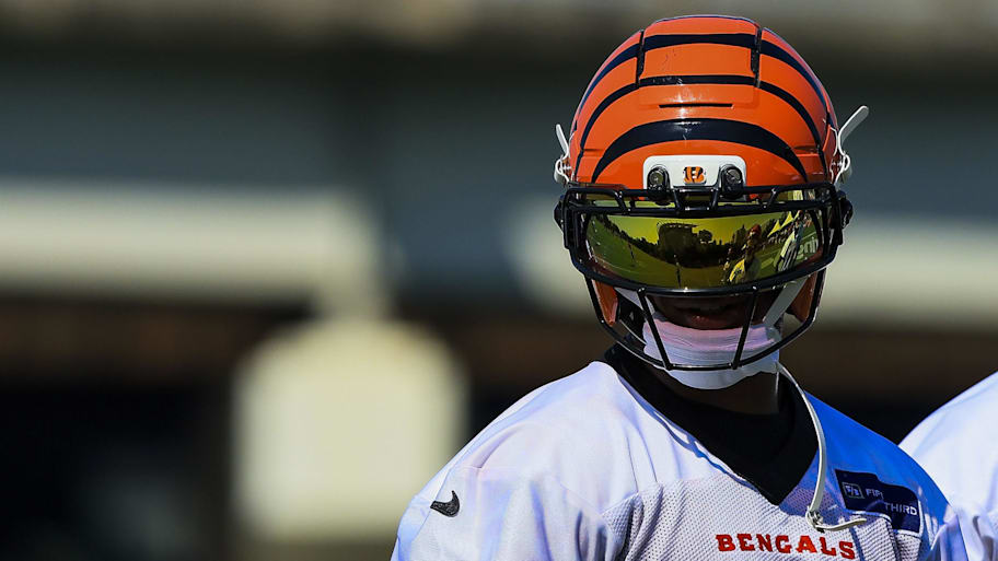 Jul 23, 2025; Cincinnati, OH, USA; Cincinnati Bengals wide receiver Ja'Marr Chase (1) during training camp at Kettering Health Practice Field. Mandatory Credit: Katie Stratman-Imagn Images | Katie Stratman-Imagn Images