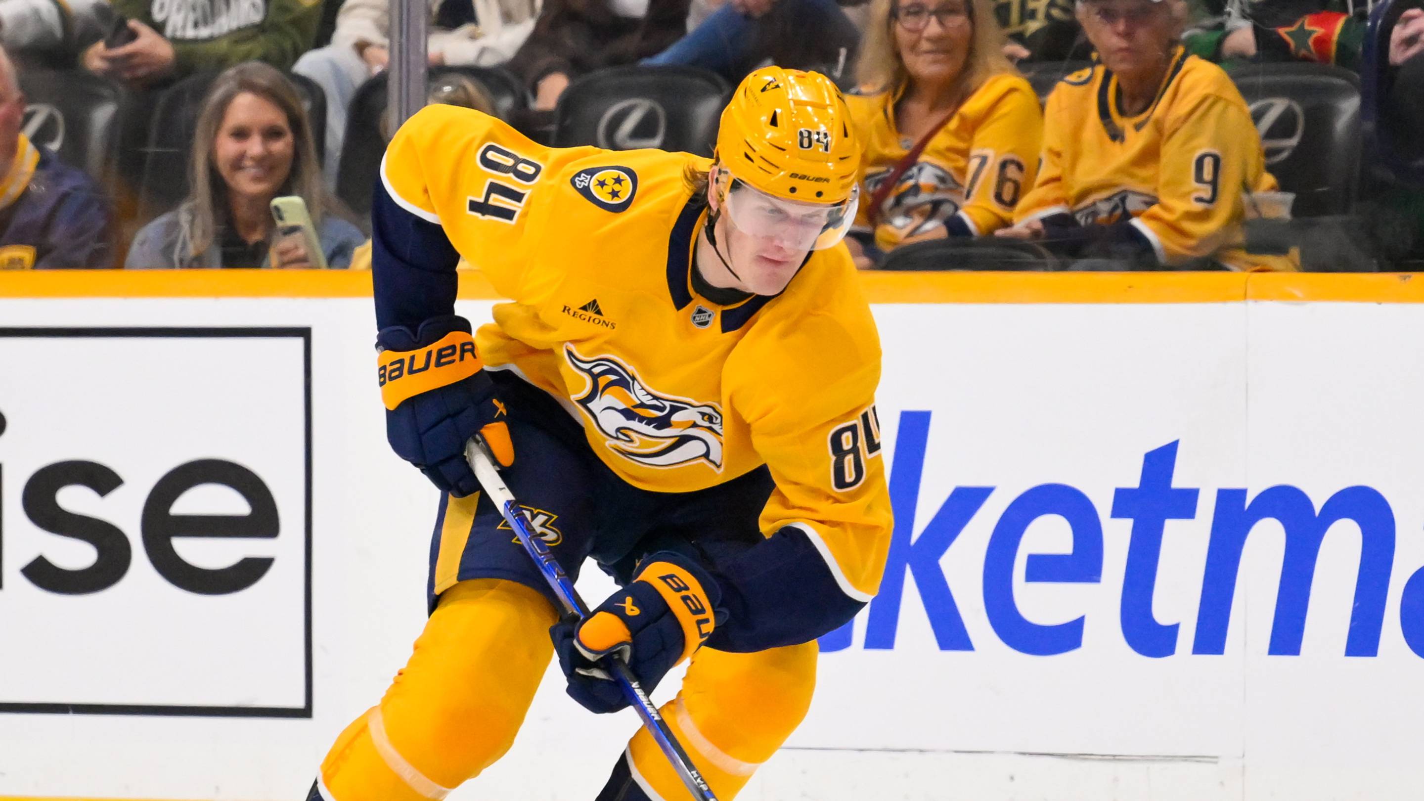 Adam Edström Scores Shorthanded As Bright Spot in Predators Loss