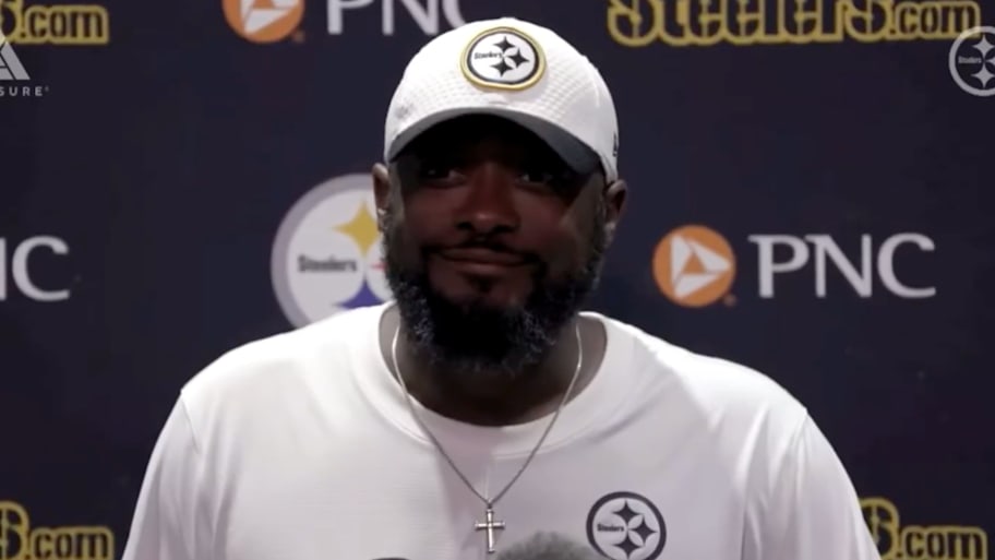 Mike Tomlin seemed pretty happy about not having to take any questions from reporters after the Steelers played the Jaguars. | @CoachspeakIndex / X