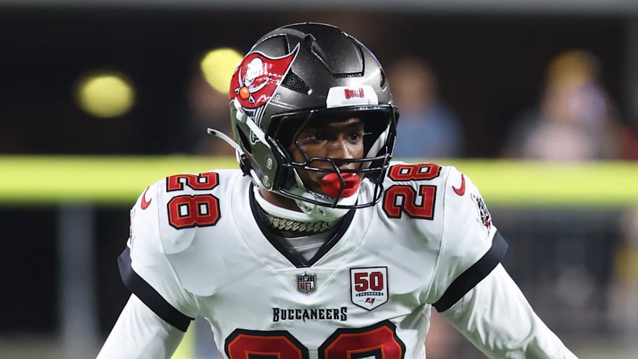 The Buccaneers waived rookie safety Shilo Sanders. | Charles LeClaire-Imagn Images