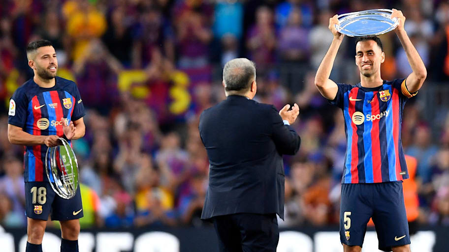 Jordi Alba and Sergio Busquets for Barcelona.