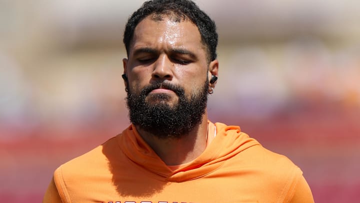 Sep 21, 2025; Tampa, Florida, USA; Tampa Bay Buccaneers wide receiver Mike Evans (13) warms up before a game against the New York Jets at Raymond James Stadium. Mandatory Credit: Nathan Ray Seebeck-Imagn Images