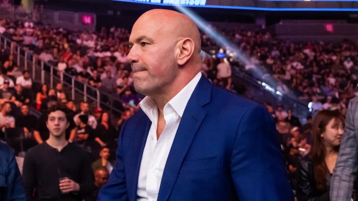 Apr 13, 2024; Las Vegas, Nevada, USA; UFC president Dana White during UFC 300 at T-Mobile Arena. 