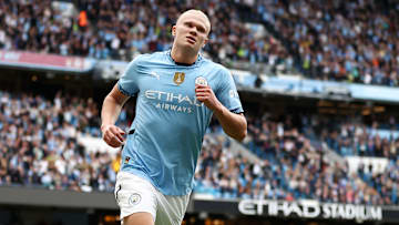 Erling Haaland llegó a los 100 goles anotados con el Manchester City 
