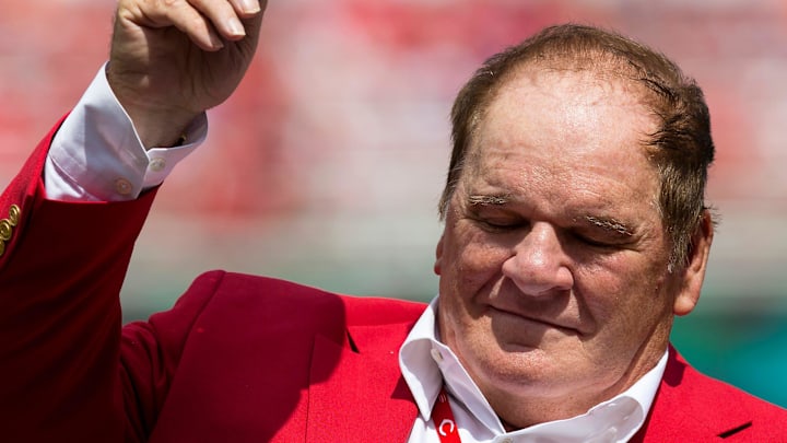 Rose was banned from MLB over gambling allegations in 1989. Rose was banned from MLB over gambling allegations in 1989.