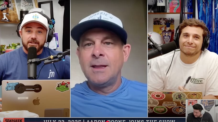 Aaron Boone on Jomboy’s ‘Talkin’ Yanks’ podcast.  | Talkin’ Yanks / YouTub