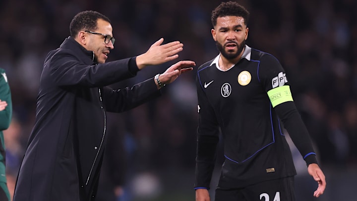 Chelsea’s new manager Liam Rosenior (left) has had little time to work with Reece James. Chelsea’s new manager Liam Rosenior (left) has had little time to work with Reece James.