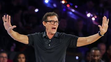 Atlanta Hawks head coach Quin Snyder reacts against the Milwaukee Bucks.