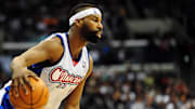 January 16, 2010; Los Angeles, CA, USA; Los Angeles Clippers guard Baron Davis (1) controls the ball against the Cleveland Cavaliers during the second half at the Staples Center. Cleveland defeats Los Angeles 102-101. Mandatory Credit: Gary A. Vasquez-Imagn Images