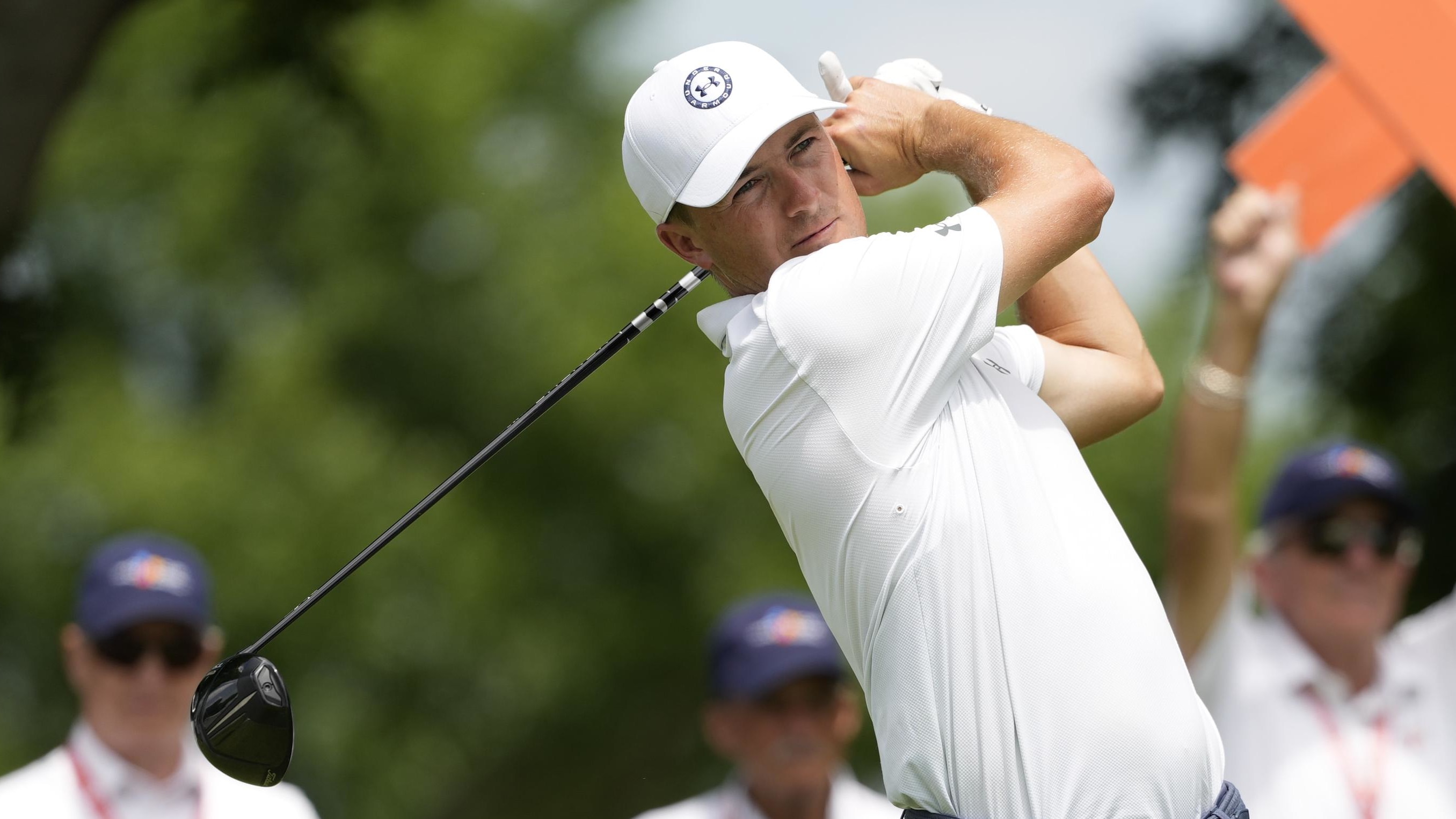 Jordan Spieth Landed the Luckiest Bounce Off a Fan’s Elbow Into Fairway