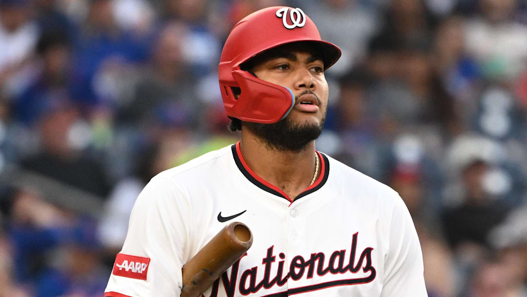 Washington Nationals outfielder James Wood Washington Nationals outfielder James Wood