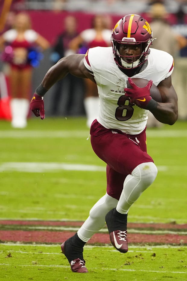 Washington Commanders running back Brian Robinson Jr.