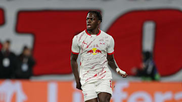 Castello Lukeba of RB Leipzig seen in action during the UEFA...