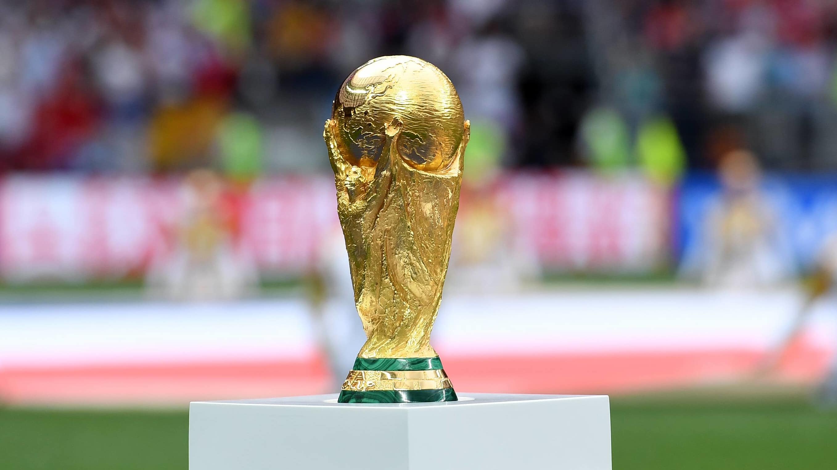 The FIFA World Cup Trophy.
