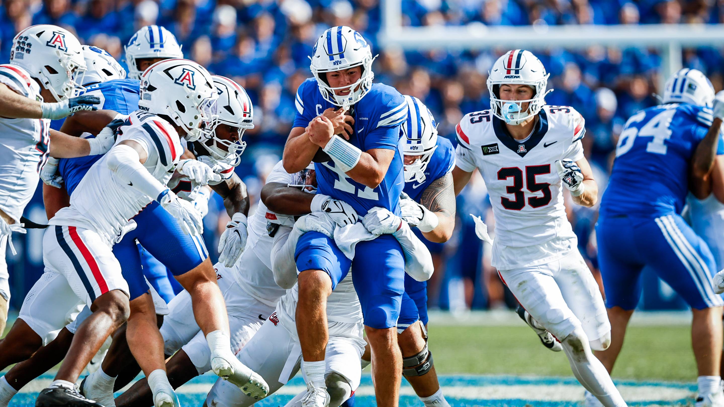 BYU QB Bear Bachmeier against Arizona | BYU Photo