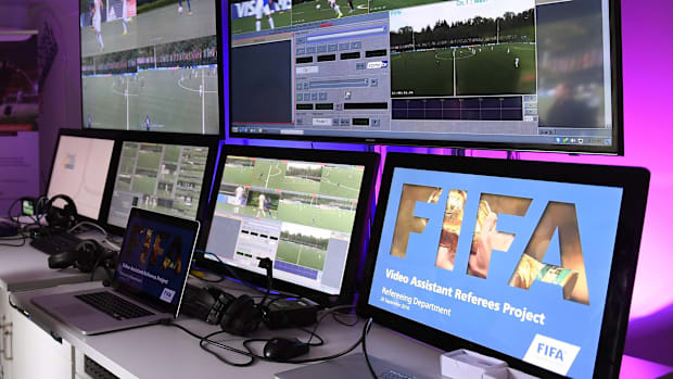 A typical VAR room.