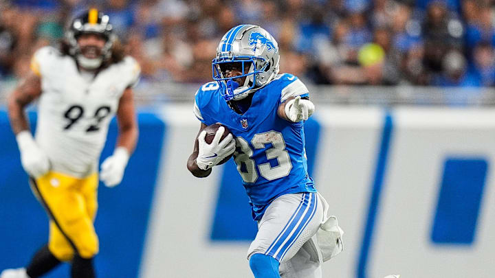 Detroit Lions wide receiver Isaiah Williams (83)