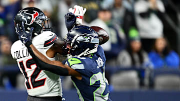 Nico Collins had to depart the Houston Texans' loss vs. the Seattle Seahawks on Monday Night Football early due to a concussion 