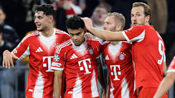Der FC Bayern beim Torjubel 