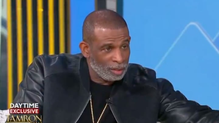 Deion Sanders appears on Tamron Hall. Deion Sanders appears on Tamron Hall.