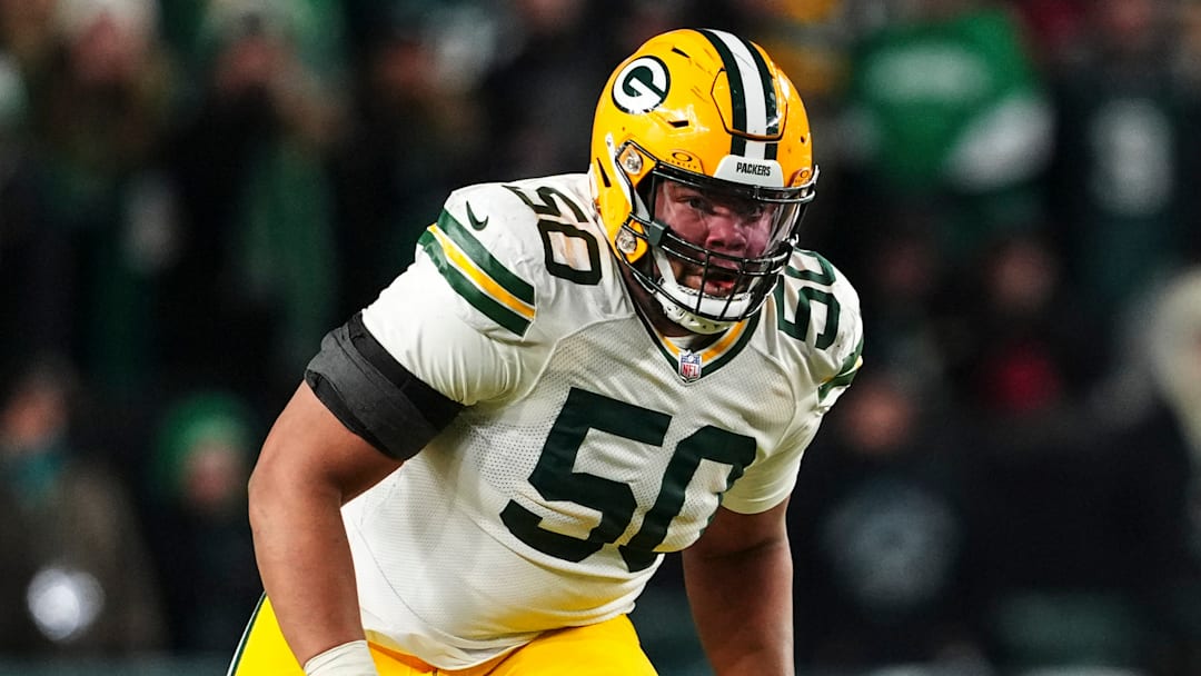 Green Bay Packers offensive tackle Zach Tom