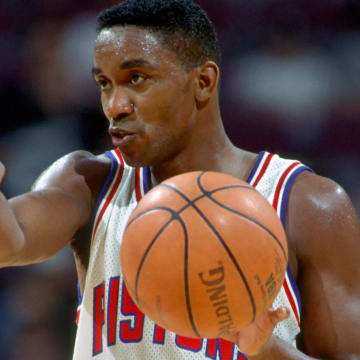 Unknown Date; Auburn Hills, MI, USA; FILE PHOTO; Detroit Pistons guard #11 ISIAH THOMAS in action against the New Jersey Nets at the Palace of Auburn Hills. Mandatory Credit: Photo By USA TODAY Sports (c) Copyright 1993 USA TODAY Sports