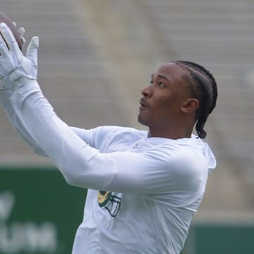 Colorado State receiver Tory Horton during his pro day at Canvas Stadium on Thursday, April 3, 2025.