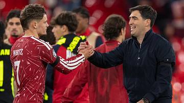 Andoni Iraola und Florian Wirtz