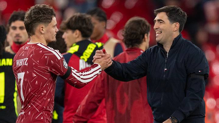 Andoni Iraola und Florian Wirtz Andoni Iraola und Florian Wirtz