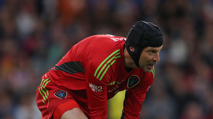Petr Cech taking part in 2024 Soccer Aid