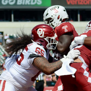 Oklahoma defensive tackles Jayden Jackson, Gracen Halton