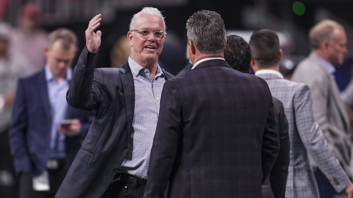 Dallas Cowboys Chief Operating Officer and Co-Owner Stephen Jones before a game against the Atlanta Falcons. Dallas Cowboys Chief Operating Officer and Co-Owner Stephen Jones before a game against the Atlanta Falcons.