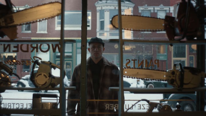 Charlie Hunnam as Ed Gein in episode 304 of Monster: The Ed Gein Story