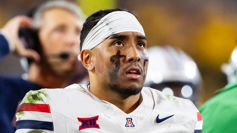 Arizona Wildcats quarterback Noah Fifita against the Arizona State Sun Devils.