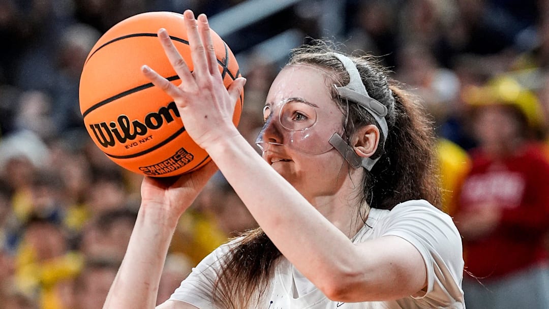 Michigan guard Syla Swords shooting will be the key to Michigan's game.