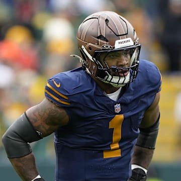 Green Bay Packers defensive end Micah Parsons during the game against the Carolina Panthers at Lambeau Field. 