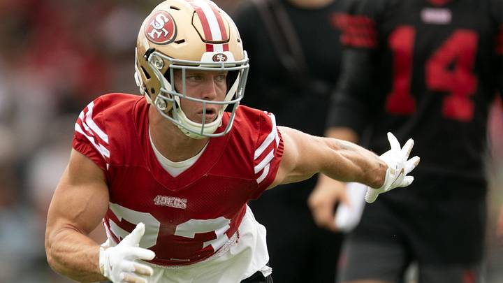 San Francisco 49ers running back Christian McCaffrey (23)