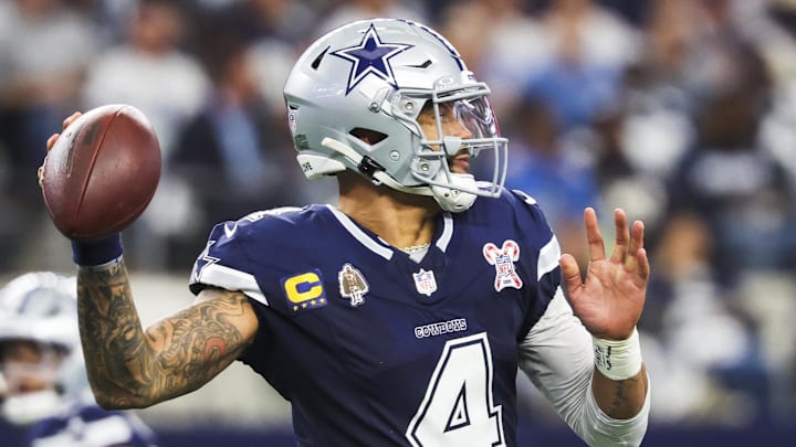 Dallas Cowboys quarterback Dak Prescott faces the Washington Commanders in Week 17.