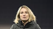 Sonia Bompastor, entraineure de l'Olympique Lyonnais féminin