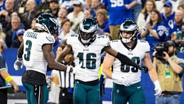Nov 20, 2022; Indianapolis, Indiana, USA; Philadelphia Eagles wide receiver Quez Watkins (16)