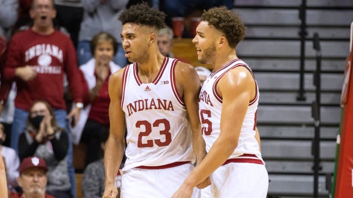 Nov 27, 2021; Bloomington, Indiana, USA; Indiana Hoosiers forward Trayce Jackson-Davis (23)