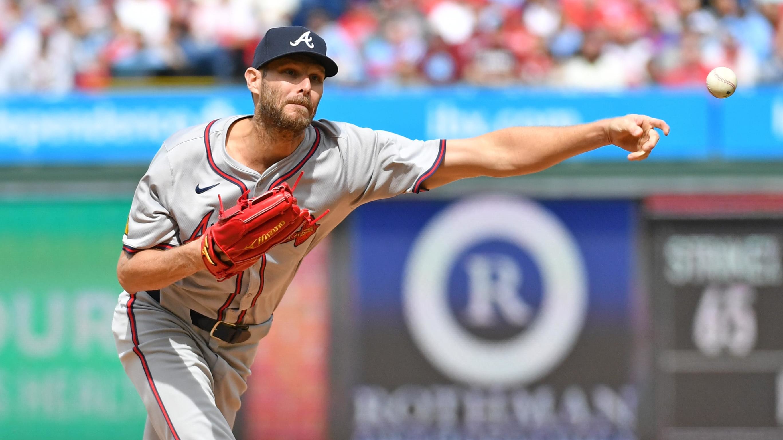 Atlanta Braves starting pitcher Chris Sale is one of two potential playoff starters the Braves added this offseason. 